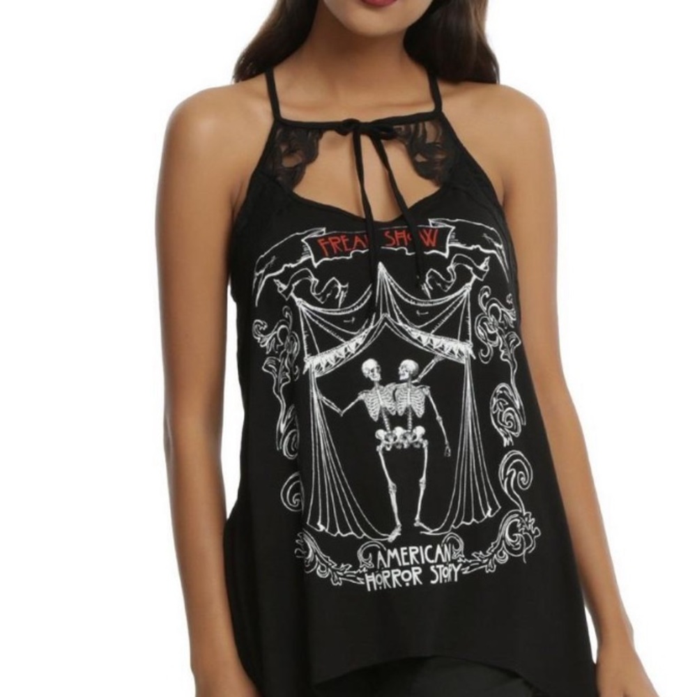HOT TOPIC American Horror Story Freak Show Bette & Dot Girls Tank Top, SM.